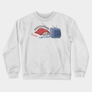 Professional Doggo Binge Watcher Crewneck Sweatshirt